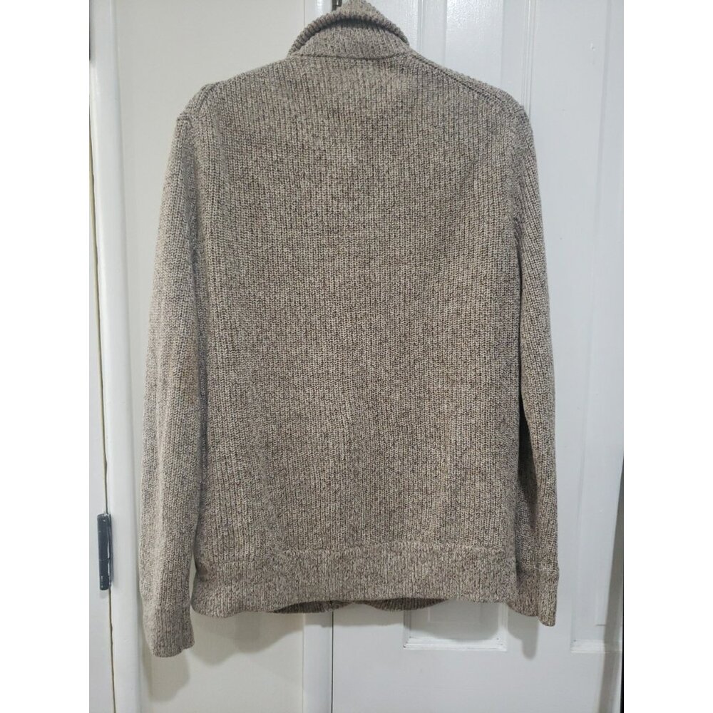J Crew Marled Sweater Cardigan Mock Neck Mens L Classic Academia - Picture 9 of 9